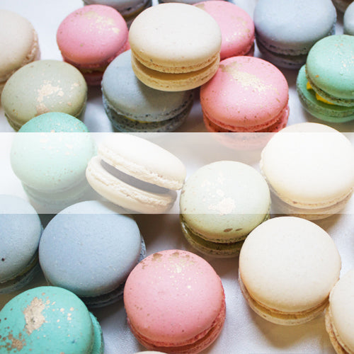 Macarons, Biscuits and Mirror Cakes